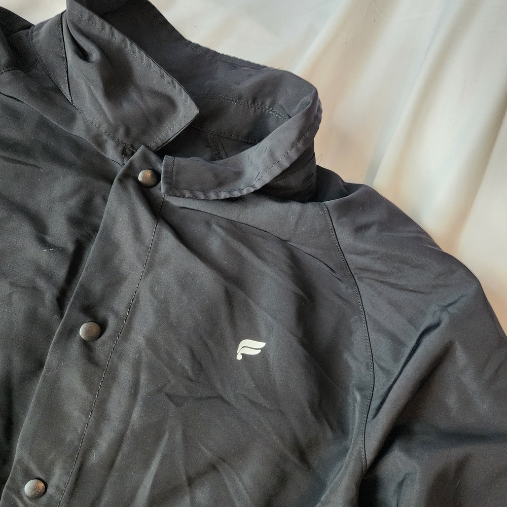 Fabletics Black Windbreaker Jacket Size Xl - image 3